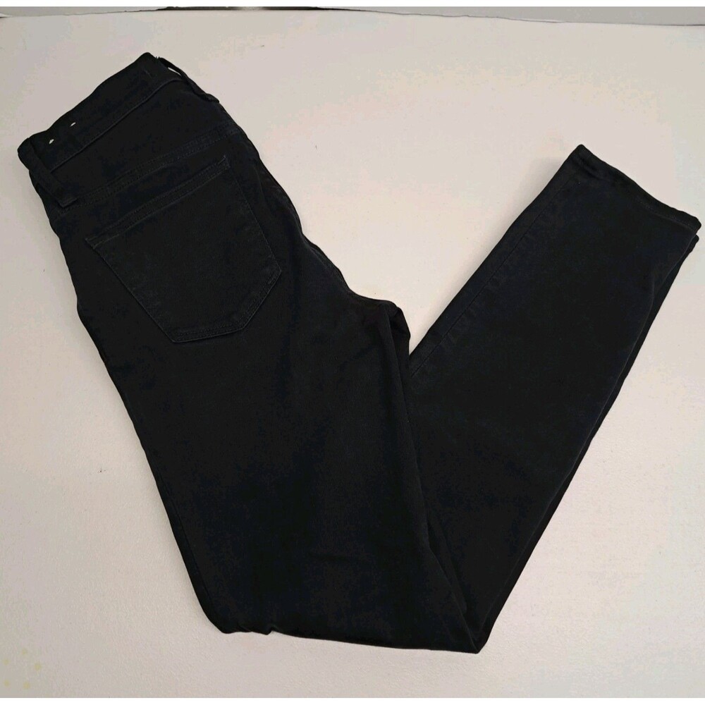 Madewell Jeans Women's 25 Black 9" High Rise Skinny Denim - Picture 2 of 9